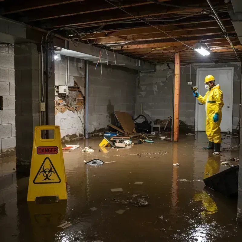 Flooded Basement Electrical Hazard in Robertson County, TX Property